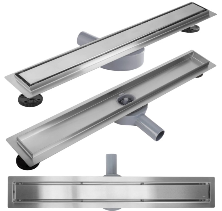 trap Rea Neo Pro 1000 mm, + siphon, legs, matte steel (REA-G5811)