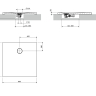 поддон Omnires Aquarock M+ 80х80 matt ash grey (AQUAROCK80-KAG)