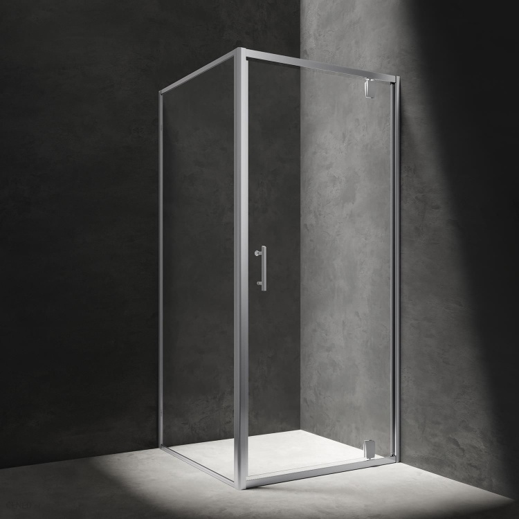 shower enclosure Omnires S80 80x80 safety glass, chrome (S80KCRTR)