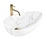 Lavabo Rea Greta 40x65,5 blanco brillante (REA-U6501)