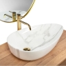 Lavabo Rea Greta 40x65,5 blanco brillante (REA-U6501)