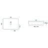 washbasin Rea Avia 34,5x51 white (REA-U0840)