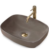 Lavabo Rea Gizel 38,5x50,5 cm gris mate (REA-U9612)