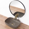 Lavabo Rea Gizel 38,5x50,5 cm gris mate (REA-U9612)