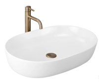 Lavabo Rea Cleo 60,5x41 blanco mate (REA-U9653)