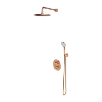 shower system with thermostat Omnires Y brushed copper (SYSYT05CPB)