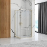 shower cabin Rea Punto 80x80 transparent glass, gold (REA-K6441)