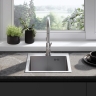 Fregadero de cocina Rea Leo 40x45 con sifón, níquel cepillado (ZLE-06000)