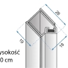 magnetic profile Rea Hugo gold matte (REA-K7771)
