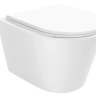 унитаз Rea Tito Tornado 49,5х36 подвесной, безободковый, смыв Торнадо, дюропласт, white (REA-C6800)