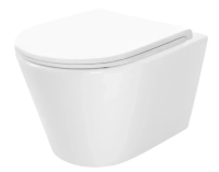 унитаз Rea Tito Tornado 49,5х36 подвесной, безободковый, смыв Торнадо, дюропласт, white (REA-C6800)