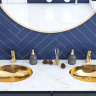 Lavabo Rea Nel 39x47 dorado (REA-U6331)