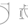Lavabo Rea Nel 39x47 dorado (REA-U6331)