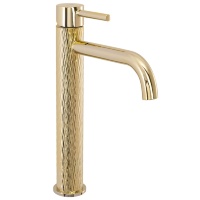 Mezclador de lavabo Rea Lungo art gold, alto (REA-B8821)