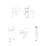 concealed hygienic kit Omnires Y chrome (SYSYBI1CR)
