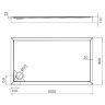 Omnires Camden tray 80x100 (CAMDEN80/100/PBP)