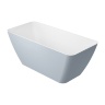 Bañera de piedra artificial Omnires Parma 159x70 rectangular gris (PARMAWWBSP)