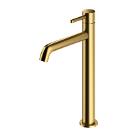 Mezclador de lavabo Omnires Y de oro cepillado alto (Y1212GLB)