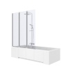 shower curtain Rea Agat 120x140 transparent glass (REA-W0301)