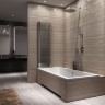 shower curtain Rea Agat 120x140 transparent glass (REA-W0301)