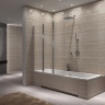shower curtain Rea Agat 120x140 transparent glass (REA-W0301)
