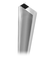 Perfil de extensión Rea Slim N 190 para cabinas/puertas, cromado (REA-K7512)