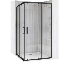 душевая кабина Rea City 80x100 black, стекло прозрачное (REA-K6449)