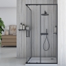 душевая кабина Rea City 80x100 black, стекло прозрачное (REA-K6449)