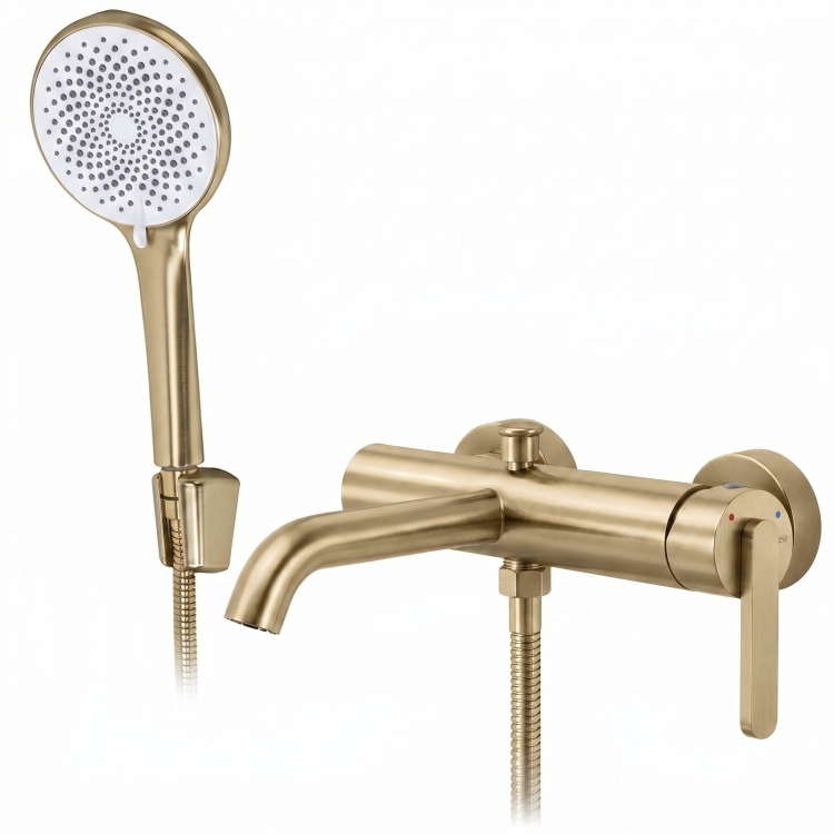 смеситель для ванны Rea Ontario side brushed gold (REA-B6547)