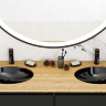 washbasin Rea Nel 39x47 black (REA-U1023)