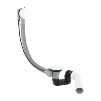 Sifón de baño con rebosadero Omnires CGS blanco (TK104-PLUS-3.35+64-SBP)
