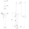 Omnires Slide high washbasin mixer graphite (SL7712GR)