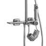 Juego de ducha Rea Helix níquel cepillado (REA-P6622)