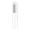 Omnires Microphone Brushed Copper Shower Head (MICROPHONEX-RCPB)