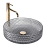 Lavabo Rea Cristal 40x40 gris (REA-U0277)