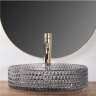 Lavabo Rea Cristal 40x40 gris (REA-U0277)