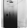 Mampara de ducha Rea Aero Ombre 100x195 cristal de seguridad, negro (REA-K2460)