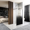 Mampara de ducha Rea Aero Ombre 100x195 cristal de seguridad, negro (REA-K2460)