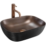 Lavabo Rea Belinda 33x46,5 negro/cobre cepillado (REA-U6384)