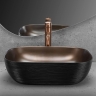 Lavabo Rea Belinda 33x46,5 negro/cobre cepillado (REA-U6384)