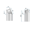 magnetic profile Rea Molier chrome (REA-K3261)