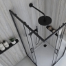 душевая кабина Rea City 90x90 black, стекло прозрачное (REA-K6446)
