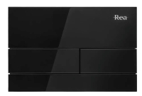 смывная клавиша Rea T glass black (REA-E0051)