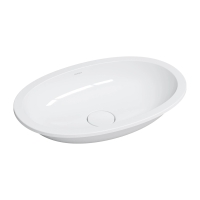 умывальник Omnires Shell M+ 54x34 gloss white (SHELL540UPBP)