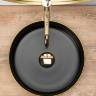 washbasin Rea Sami 36x36 black matt/gold (REA-U0595)