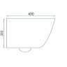 Inodoro Rea Carlo mini borde blanco dorado + asiento duroplast (REA-C1222)
