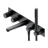 Mezclador de bañera empotrado Omnires Contour, antracita (CT8037/1AT)