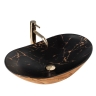 washbasin Rea Royal 36x60,5 black marble gold (REA-U8008)