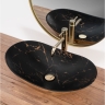 washbasin Rea Royal 36x60,5 black marble gold (REA-U8008)