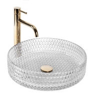 Lavabo Rea Cristal 40x40 transparente (REA-U0284)